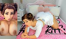 leia princess cosplay joi jerk off instructions with ahegao and ass fingering