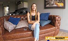 skinny 18yo latina in lingerie gets rough pov cowgirl fuck