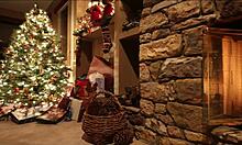 step mom saves christmas with choking deepthroat creampie riding big cock slut action