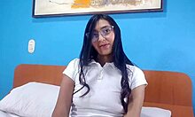 Shy College Stepsister Fucks Stepbrother in Mini Skirt