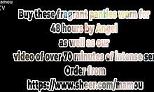 Mamou avec Angel: Striptease showing huge tits 😍