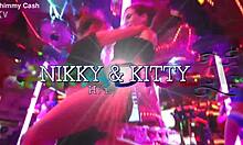 Twin Gfs Get Fucked In Public Bathroom After Owning The Stripper Poles