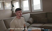 Latina dancer gets creampie instead of cash.