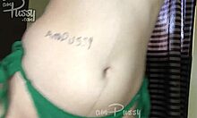 Teen Does Topless Aerobics At Home