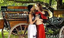 Lesbo pleasure of legal age teen babes, so young and hot