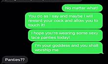Sexting and Emasculating My Sissy Bitch with Nasty Teasing