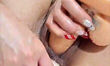 Masturbating For Fans With Cucumber In Pussy Double Penetration