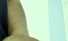 Is that your girlfriend bathing? Watch her pussy get fucked by father-in-law on video call