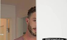 my best friend his hot ebony wife august skye came to give me a message but she was horny and i fucked her wet pussy