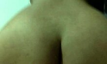 latina brunette bounces her big ass in reverse cowgirl on monster cock