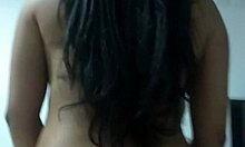 latina brunette bounces her big ass in reverse cowgirl on monster cock