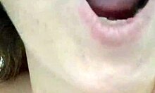 Blonde milf teases in shorts