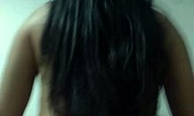 latina brunette bounces her big ass in reverse cowgirl on monster cock