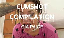 watch hot brunette get cumshots