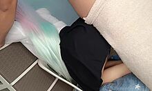 cosplayer stepdaughter virgin with tight pussy in costume