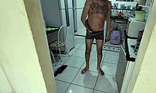 My half-sister studies without panties