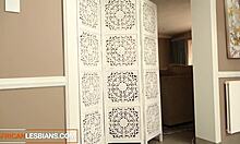 I massage and lick my black hottie's big tits