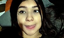 Latina Bride Flashes Big Natural Tits In Lingerie And Dildo Play