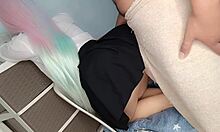 cosplayer stepdaughter virgin with tight pussy in costume