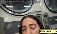 In the laundromat, sexy teen brunette nikki mars gets her big ass fucked by jason legend