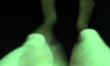 Amateurs with Big Cocks Explore Naked Outdoor Public Encounters at Night.