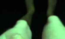 Amateurs with Big Cocks Explore Naked Outdoor Public Encounters at Night.