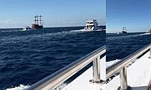 Yacht romp with sexy big ass beauty in rough homemade public sex.