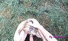 this beautiful peasant woman is a real slut who loves getting her ass pounded and enjoing a big cock outdoors, so hot.