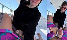 Yacht romp with sexy big ass beauty in rough homemade public sex.