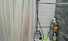 hey, watch me shower my big boobs in the bathroom, so sexy! 🛁