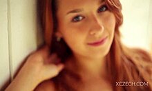 amazing teen plays solo with legs spread in masturbation session