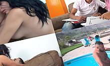 Rubia Calentona Yoga Pants Broken Ass Moans