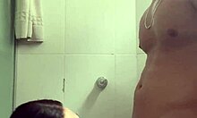 Fucked hard in shower, cum in mouth