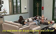 Weekend friend visits wife for a secret meeting.