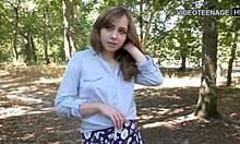 wow, lovely 18 year old tries sex toy at first casting