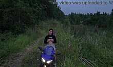 Wild Action in the Woods with a Latina Redhead