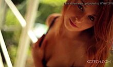 amazing teen plays solo with legs spread in masturbation session