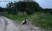 Wild Action in the Woods with a Latina Redhead