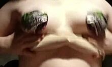 tiny 18+ playing with her natural tits