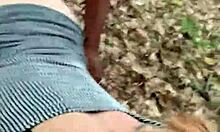 ugh, we got caught in forest while she begged for big black cock...