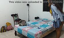 A young student who is only 18 years old acts as a whore in homemade sex scenes.