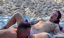 Seks na plaży z niegrzeczną Argentyńską, połknęła mnie całego!