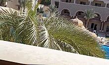 Beautiful teen 18+ model bangs on holiday POV tape