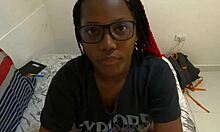 Horny neighbor sucks neighbor's stepson's big black cock in bedroom - mastermeat1