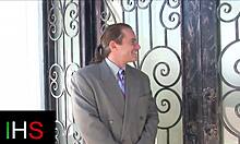 Gorgeous Brunette Girl Gets Licked, Fucked In Doggystyle And Cowgirl, With Muff Diving On Her Pussy