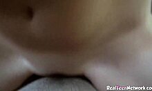 hot teen rides her big dick boyfriend in pov