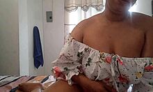 Horny brunette gives pleasure in real homemade amateur sex