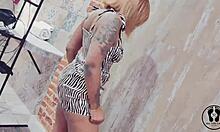 Stripper Club Ebony Twerking with Big Tits