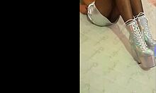 Total Silver And Fishnet Pantyhose