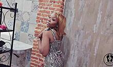 Stripper Club Ebony Twerking with Big Tits